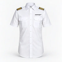 Thumbnail for Smartwings Airlines logo on 4-stripe short sleeve pilot shirt