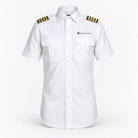 Thumbnail for Solomon Airlines logo on 4-stripe short sleeve pilot shirt