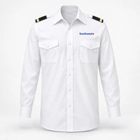 Thumbnail for Southwest Airlines logo on 1-stripe long sleeve pilot shirt