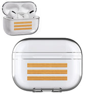 Thumbnail for Golden Pilot Epaulettes (4,3,2 Lines) Designed Transparent Earphone AirPods 