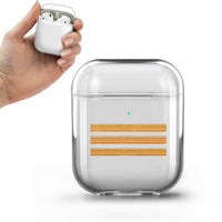 Thumbnail for Golden Pilot Epaulettes (4,3,2 Lines) Designed Transparent Earphone AirPods Cases