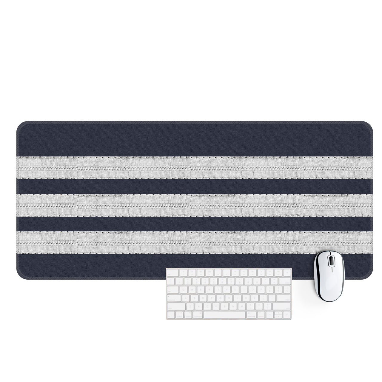 Pilot Epaulettes (Silver) 3 Lines Designed Desk Mats