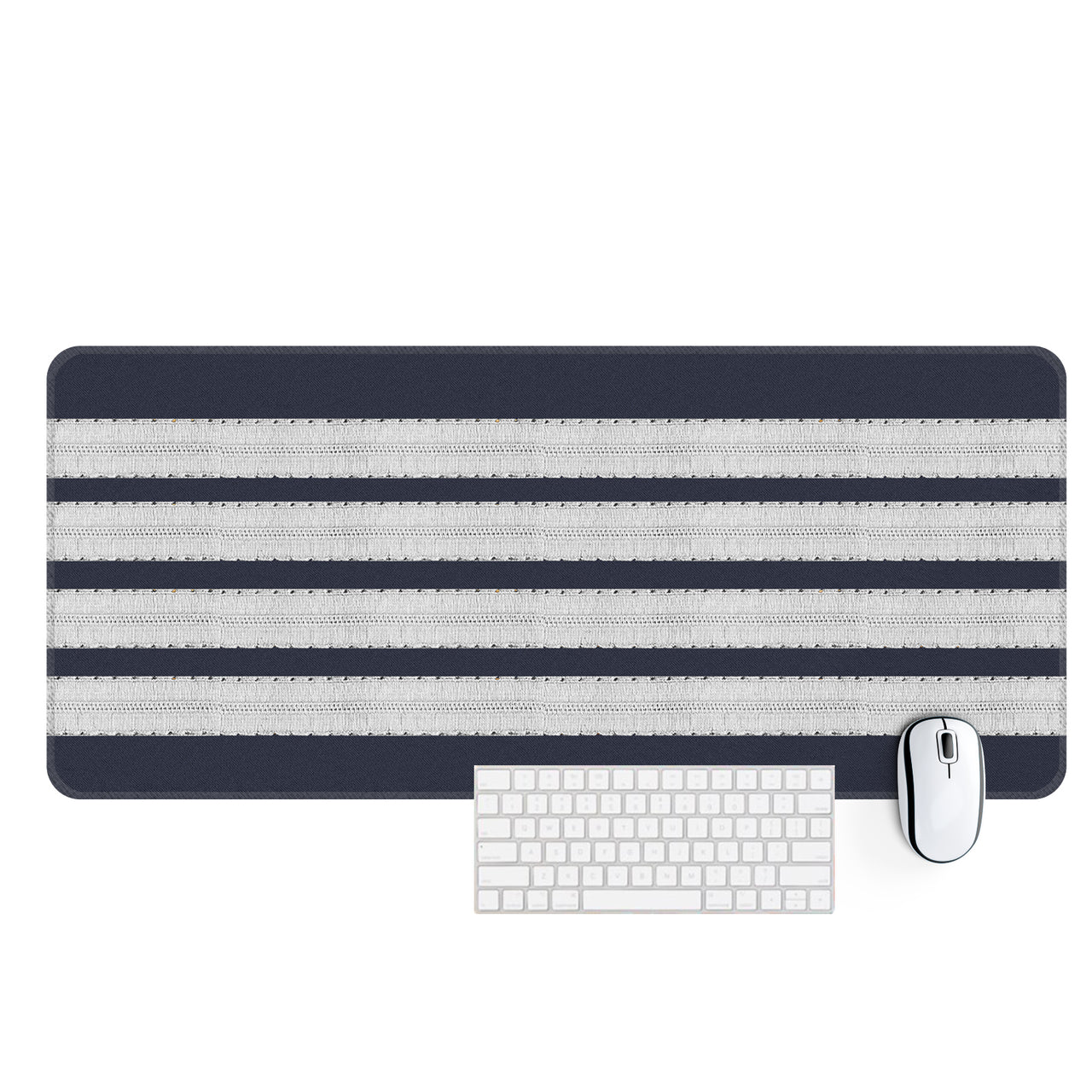 Pilot Epaulettes (Silver) 4 Lines Designed Desk Mats