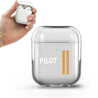 Thumbnail for PILOT & Pilot Epaulettes (4,3,2 Lines) Designed Transparent Earphone AirPods Cases