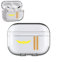 Thumbnail for Badge & Golden Epaulettes (4,3,2 Lines) Designed Transparent Earphone AirPods 