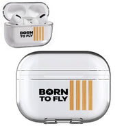 Thumbnail for Born to Fly & Pilot Epaulettes (4,3,2 Lines) Designed Transparent Earphone AirPods 