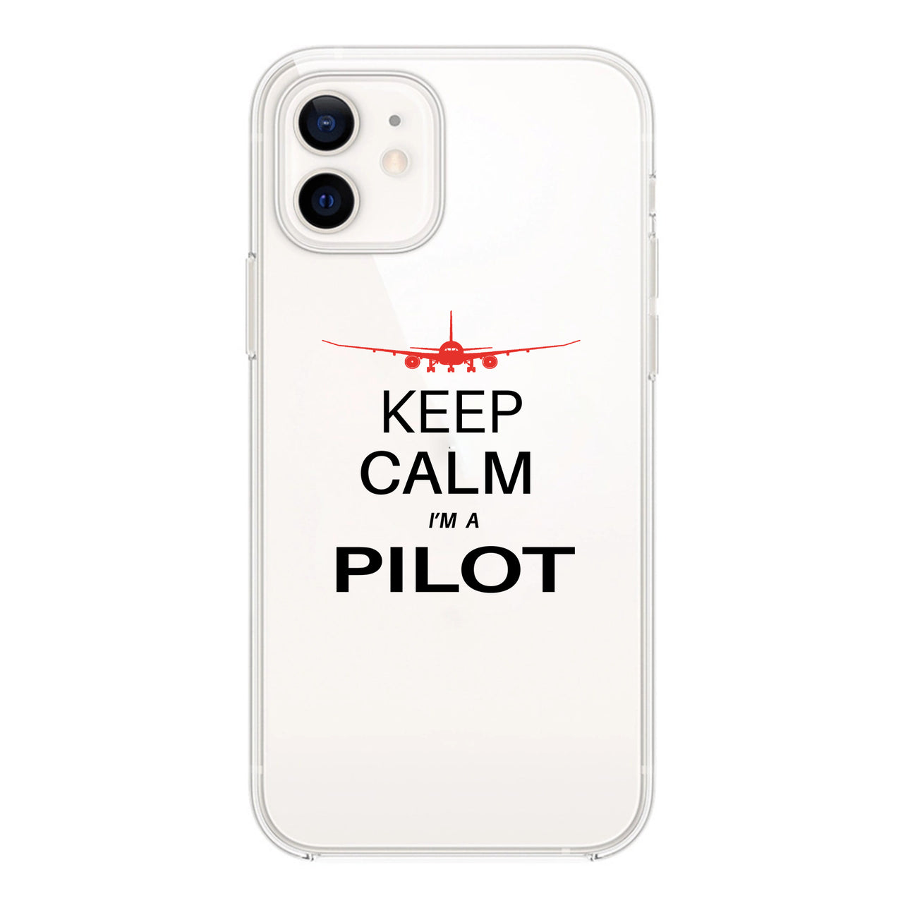 Pilot (777 Silhouette) Designed Transparent Silicone iPhone Cases