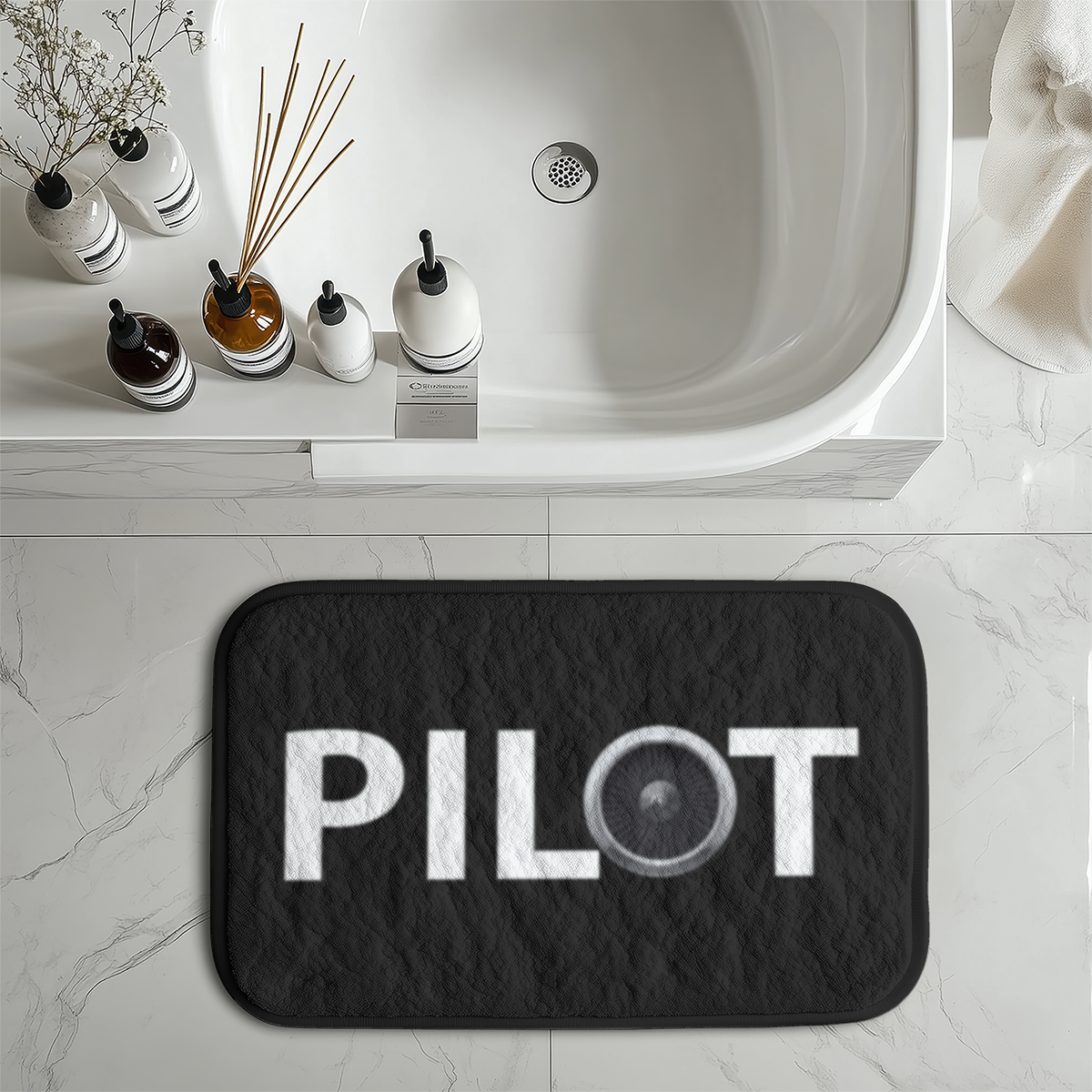 Pilot & Jet Engine Designed Bath Mats