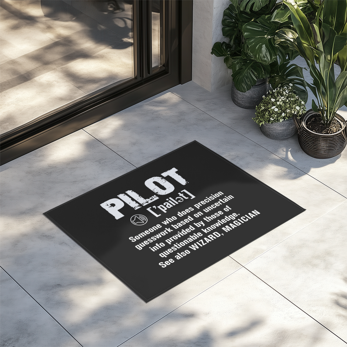 Pilot [Noun] Designed Door Mats