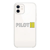 Thumbnail for Pilot & Stripes (3 Lines) Designed Transparent Silicone iPhone Cases