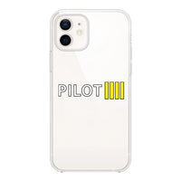 Thumbnail for Pilot & Stripes (4 Lines) Designed Transparent Silicone iPhone Cases