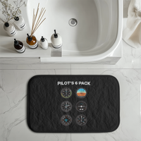 Thumbnail for Pilot's 6 Pack Designed Bath Mats