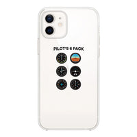 Thumbnail for Pilot's 6 Pack Designed Transparent Silicone iPhone Cases