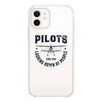 Thumbnail for Pilots Looking Down at People Since 1903 Designed Transparent Silicone iPhone Cases