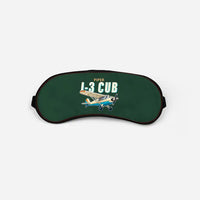 Thumbnail for Piper J-3 Cub - Cartoon - Sleep Mask - Dark Green