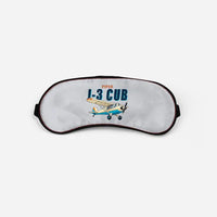 Thumbnail for Piper J-3 Cub - Cartoon - Sleep Mask - Light Gray