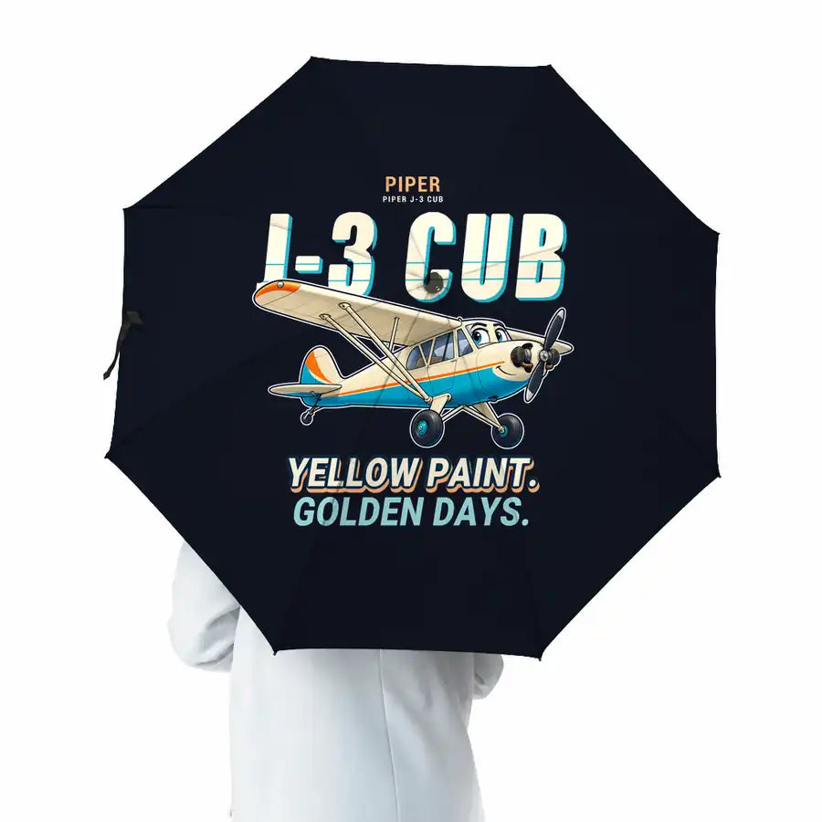 Piper J-3 Cub - Cartoon - Umbrella