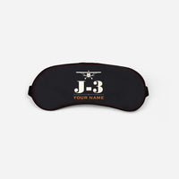 Thumbnail for Piper J-3 Cub - Heritage + Name - Sleep Mask - Black