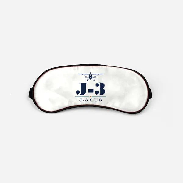 Piper J-3 Cub - Heritage - Sleep Mask - White