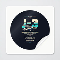 Thumbnail for Piper J-3 Cub - Original - Circle Sticker - Peel