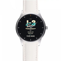 Thumbnail for Piper J-3 Cub - Original + Name - Leather Strap - White Leather Strap