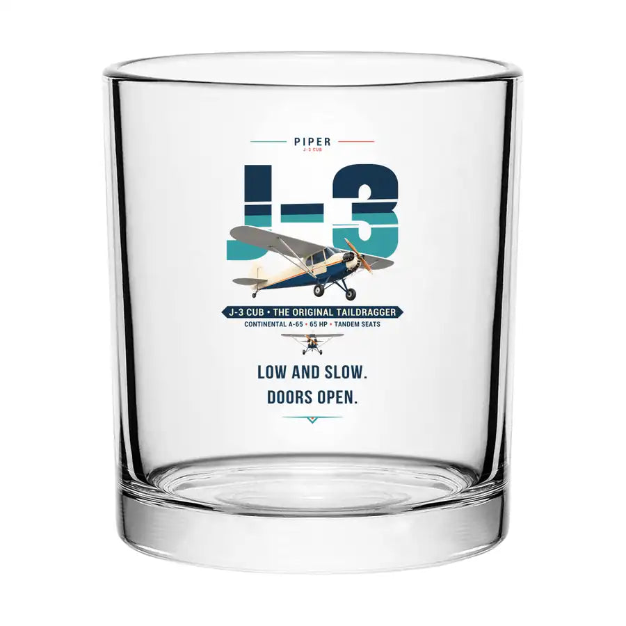 Piper J-3 Cub - Original - Special Whiskey Glass