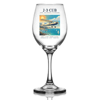 Thumbnail for Piper J-3 Cub - Poster - Wine Glass