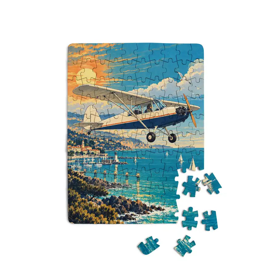 Piper J-3 Cub - Vertical - Canvas Puzzle