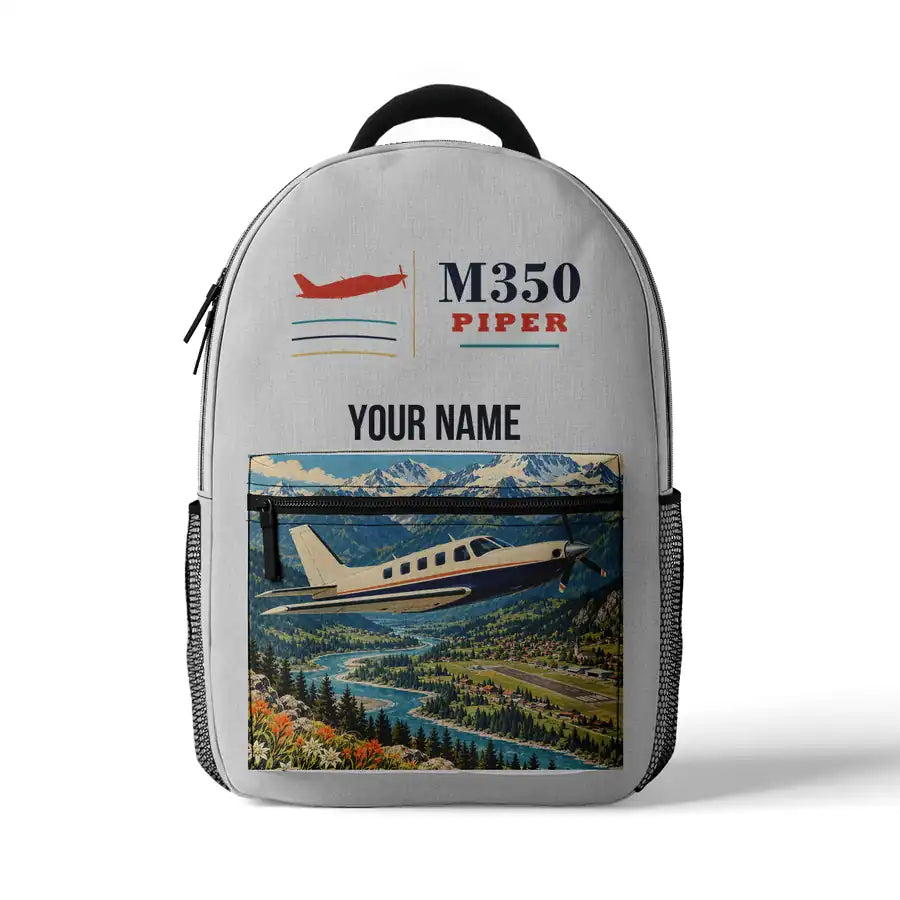 Piper M350 - 3D Backpack - White + Name