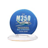 Thumbnail for Piper M350 - Cartoon + Name - Pin - Blue