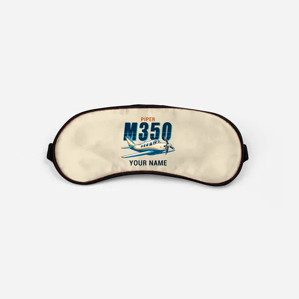 Piper M350 - Cartoon + Name - Sleep Mask - Beige