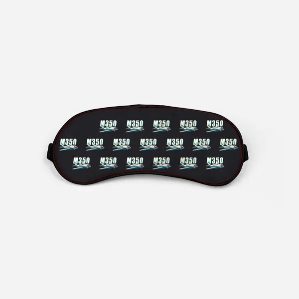 Piper M350 - Cartoon Pattern - Sleep Mask - Black