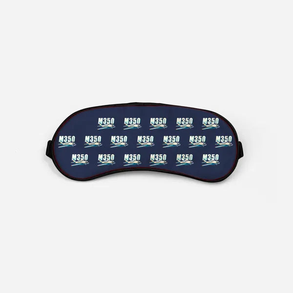 Piper M350 - Cartoon Pattern - Sleep Mask - Navy Blue