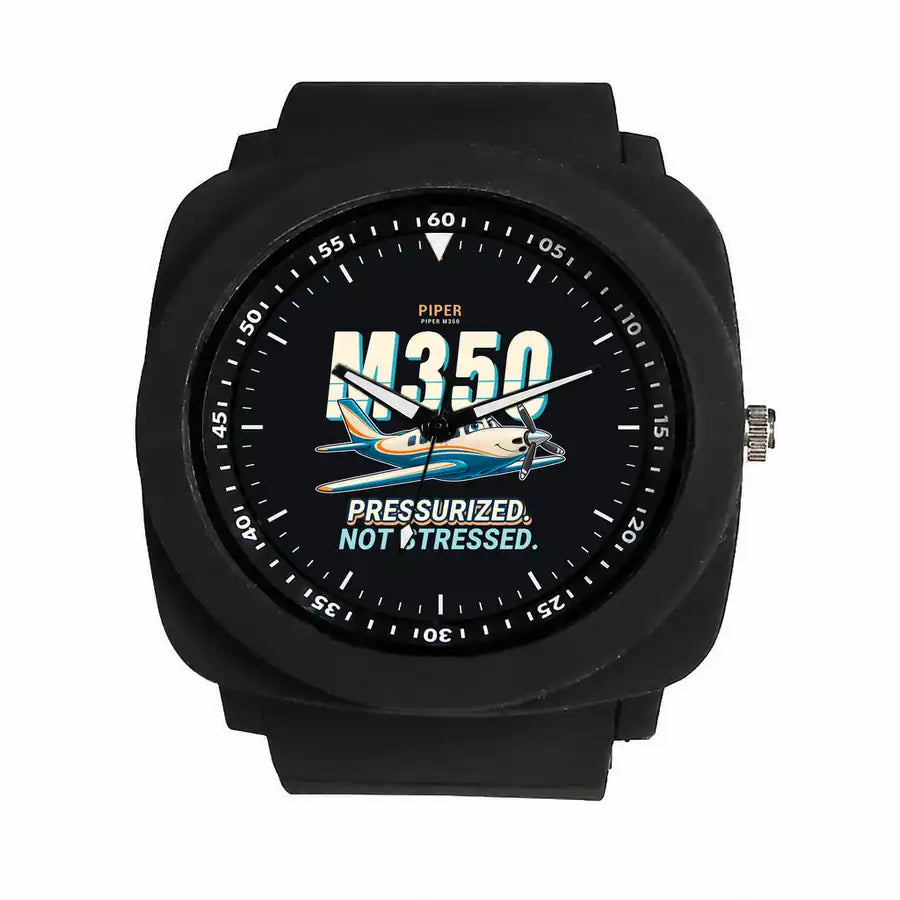 Piper M350 - Cartoon - Rubber Strap - Black