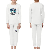 Thumbnail for Piper M350 - Children Pajamas - Original Chest + Name - White