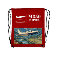 Thumbnail for Piper M350 - Drawstring Bag - Classic - Red