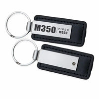 Thumbnail for Piper M350 - Leather Key Chain - Faux Leather - Tag - Black