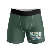 Thumbnail for Piper M350 - Men Boxers - Cartoon - Dark Green