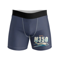 Thumbnail for Piper M350 - Men Boxers - Cartoon - Navy Blue