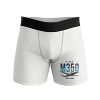 Thumbnail for Piper M350 - Men Boxers - Original + Name - White