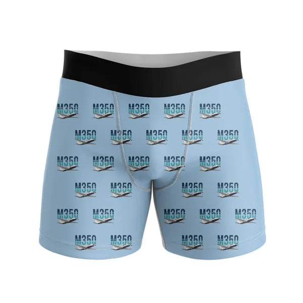 Piper M350 - Men Boxers - Original Pattern - Light Blue