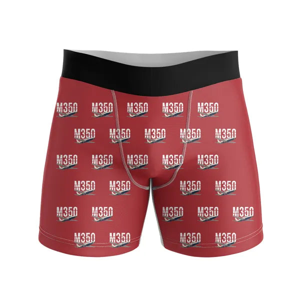 Piper M350 - Men Boxers - Original Pattern - Red
