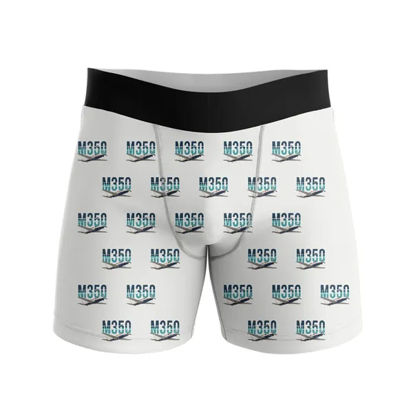 Piper M350 - Men Boxers - Original Pattern - White