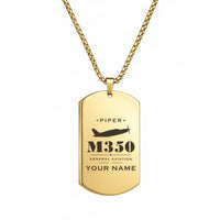 Thumbnail for Piper M350 - Necklace - Heritage + Name - Gold