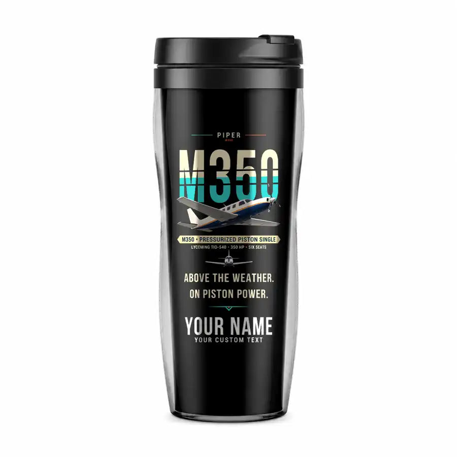 Piper M350 - Original + Name - Plastic (No Holder) - Black