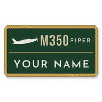 Thumbnail for Piper M350 Patches - Rectangle + Name - Forest Gold