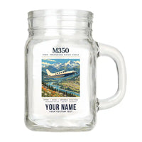 Thumbnail for Piper M350 - Poster + Name - Cocktail Glass (Mason Jar)
