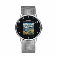Thumbnail for Piper M350 - Poster - Slim Mesh - Silver and Silver Stainless Steel Strap