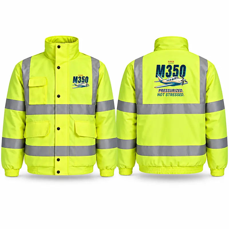 Piper M350 Reflective Winter Jackets - Cartoon - Fluorescent Yellow