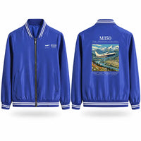 Thumbnail for Piper M350 Stylish Jackets - Baseball Collar - Poster - Royal Blue